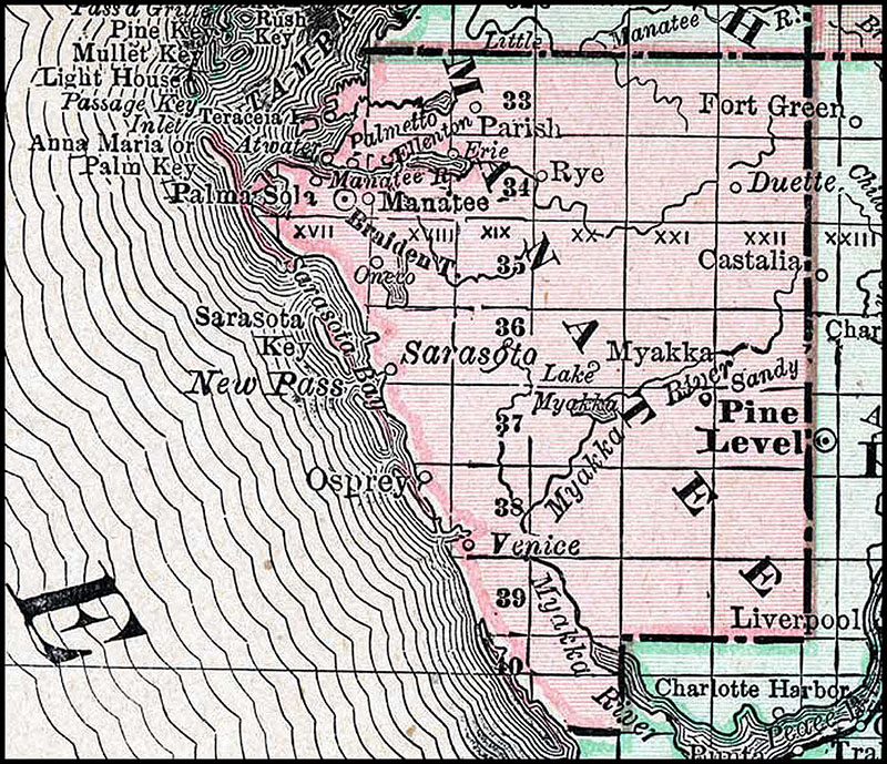 Manatee County 1888 Manatee County 1888